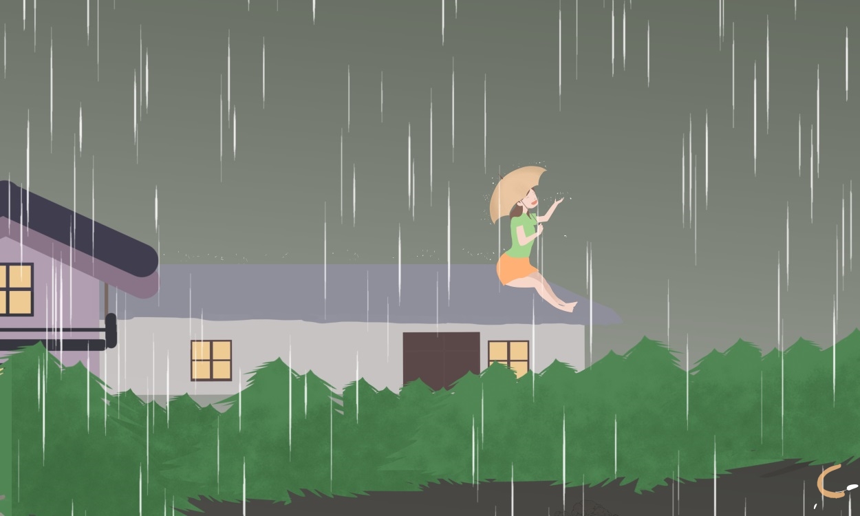 下暴雨适合发朋友圈文案