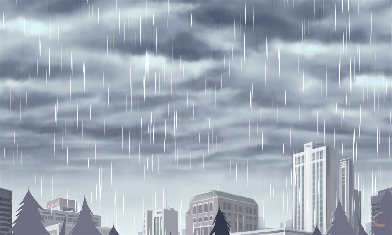 下雨天想发个朋友圈